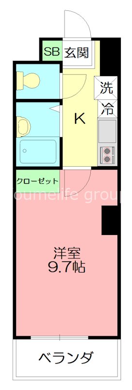 サンライト伊勢原 507号室 間取り