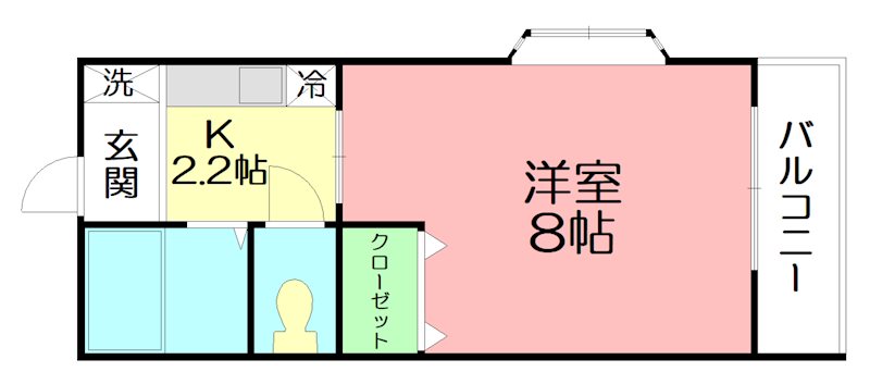 フォレスト 101号室 間取り