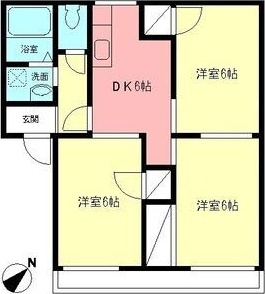 グランドールK 202号室 間取り