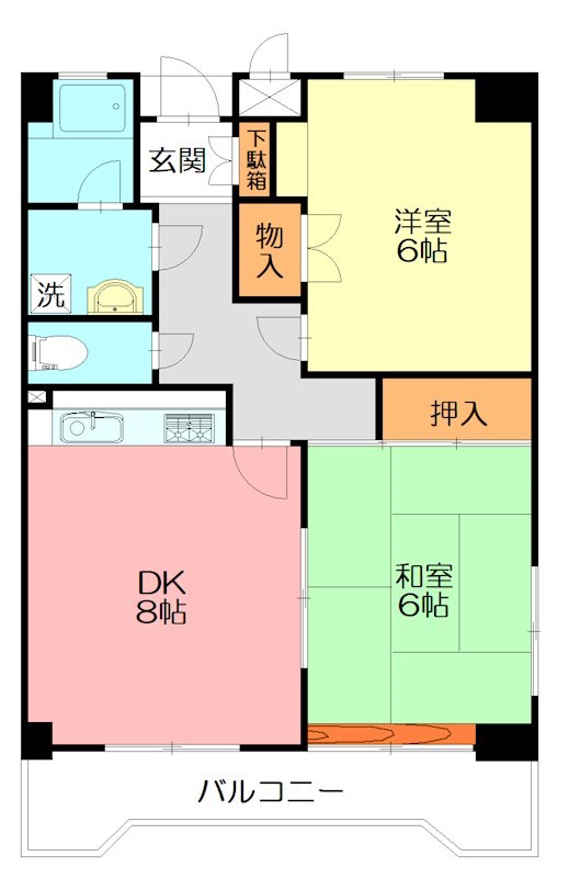 レジデンス和 201号室 間取り