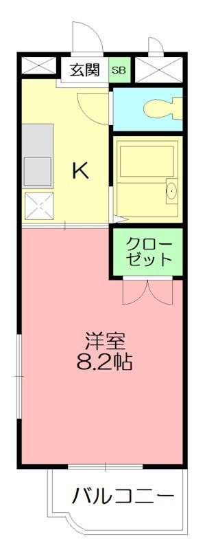 カルム・ワン 405号室 間取り