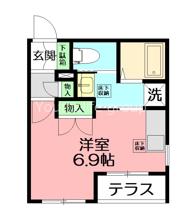 木の花マンション 101号室 間取り