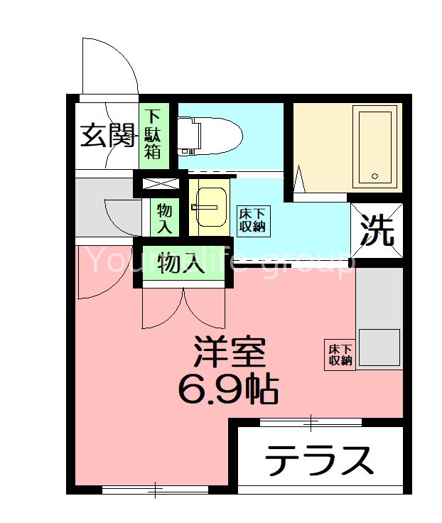 木の花マンション 103号室 間取り
