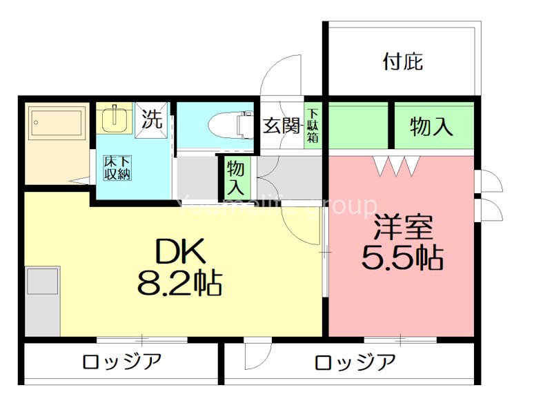 木の花マンション 301号室 間取り