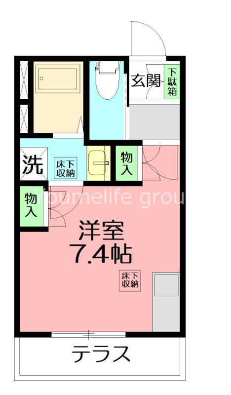 木の花マンション 106号室 間取り