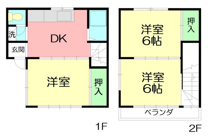 幹ハウス 102号室 間取り