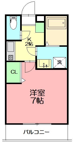 アリオック  202号室 間取り