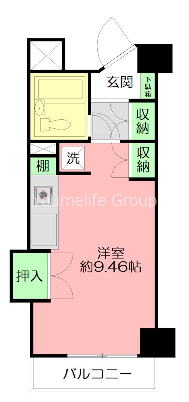 ペルソナージュ横浜 202号室 間取り