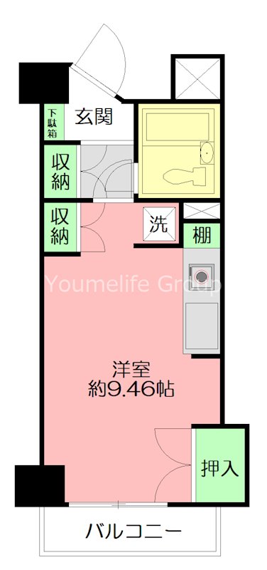 ペルソナージュ横浜 101号室 間取り