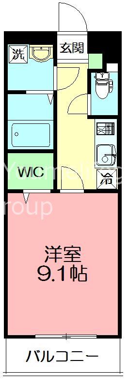 フェルム東海岸 302号室 間取り