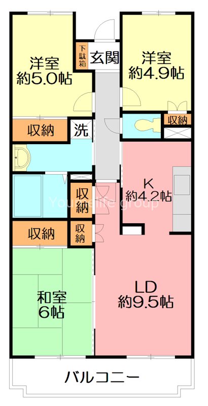 パストラル本厚木 204号室 間取り