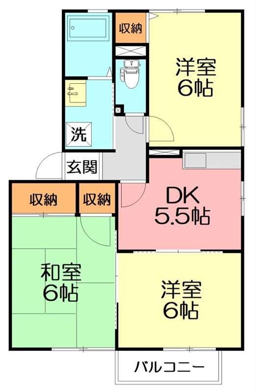 サンシャインＣ 201号室 間取り