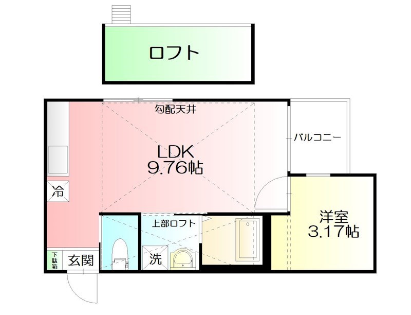 パティオ湘南 202号室 間取り