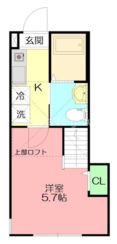 ラ・ポルト桜ヶ丘 103号室 間取り