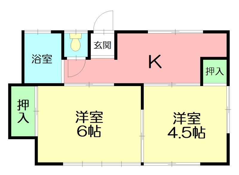 アーバン辰巳 101号室 間取り