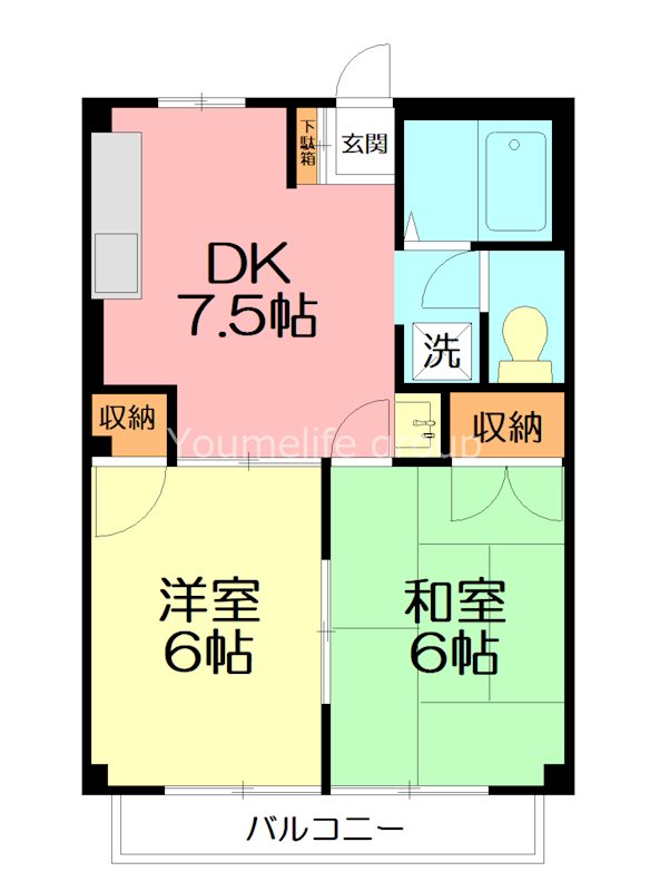 トラッド厚北 204号室 間取り