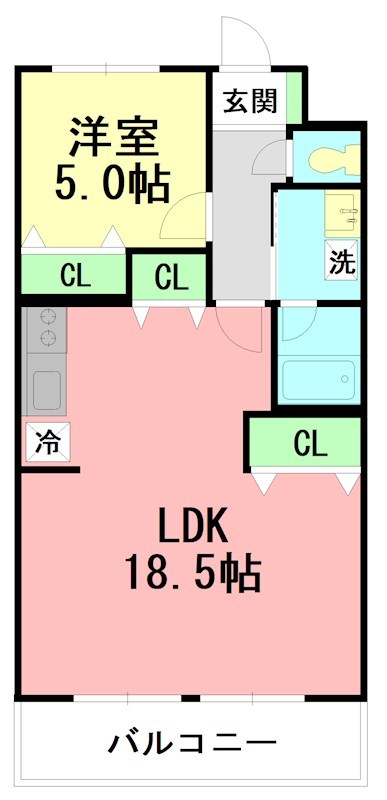 メゾンワタナベ2 205号室 間取り
