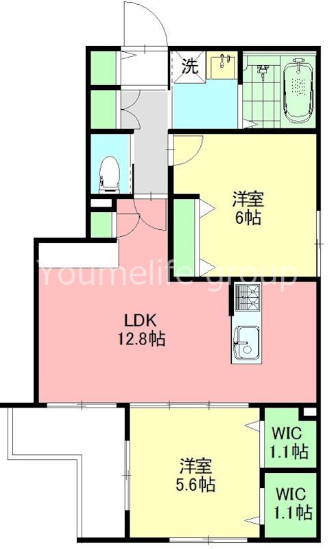 メゾン湘南江の島 202号室 間取り