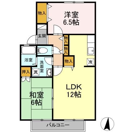 コートオリエンタル 203号室 間取り