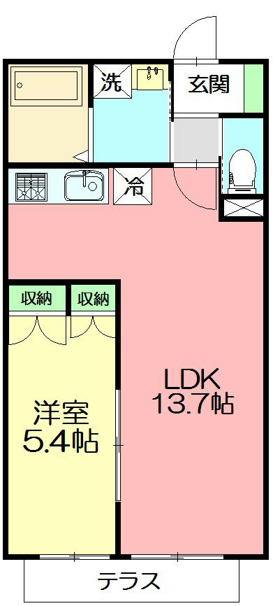 Raffinato湘南（ラフィネートショウナン） 102号室 間取り