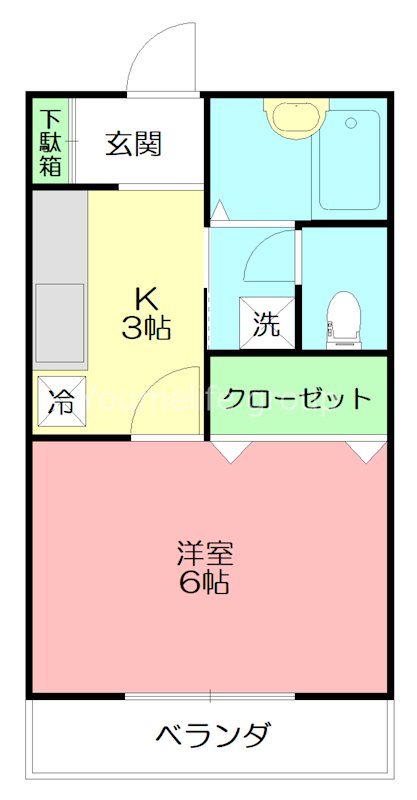ピュアエンドー 205号室 間取り