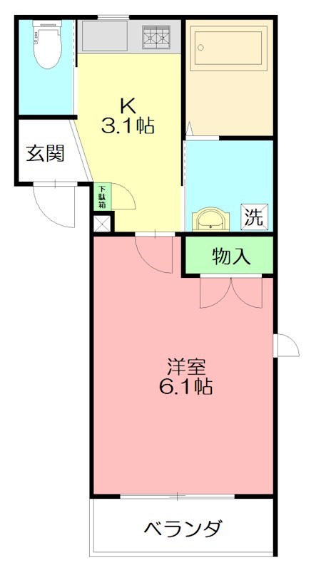 桜メゾン湘南 102号室 間取り