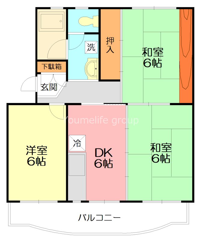 will 鴨宮a 402号室 間取り