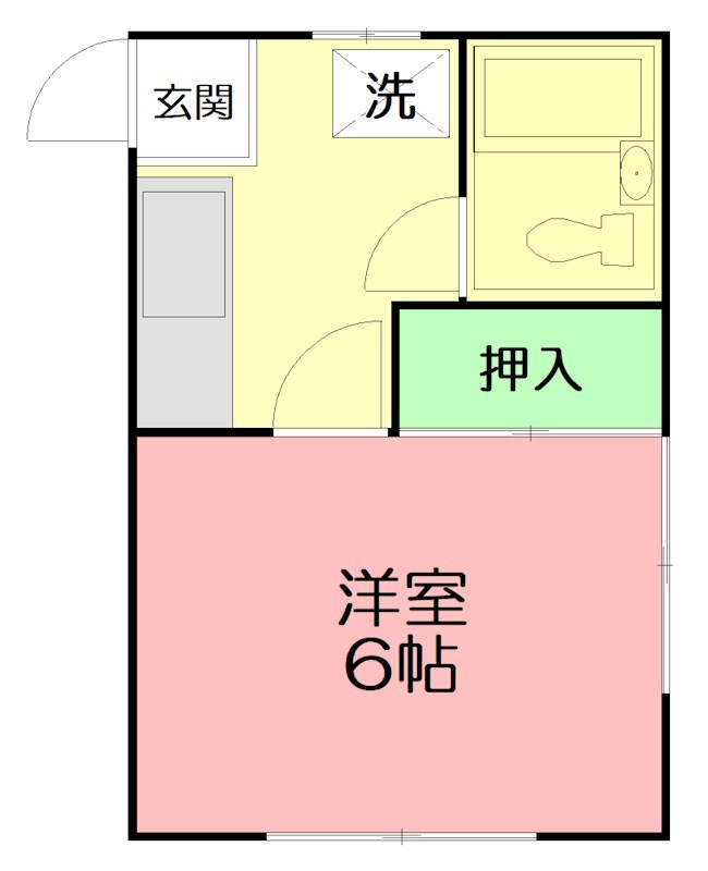サニーハイツ 202号室 間取り