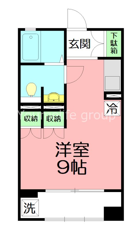 ハイム渚 102号室 間取り