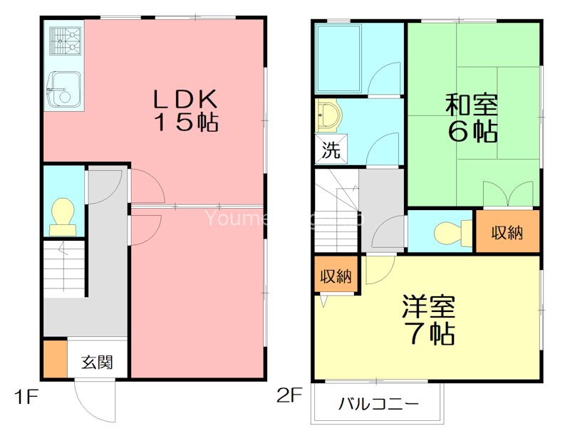 ハウゼ・エム E号室 間取り