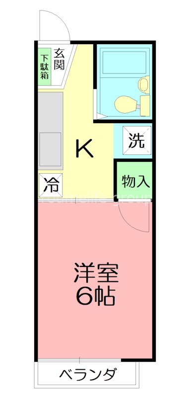 サン・フォレットA 207号室 間取り