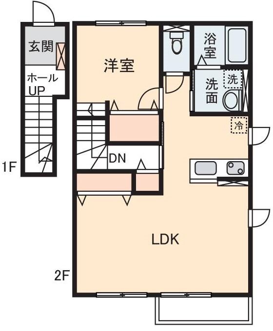 メゾン ドゥ パーク 202号室 間取り