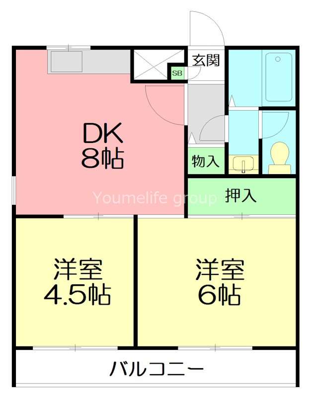 コンフォート本郷台A棟 301号室 間取り