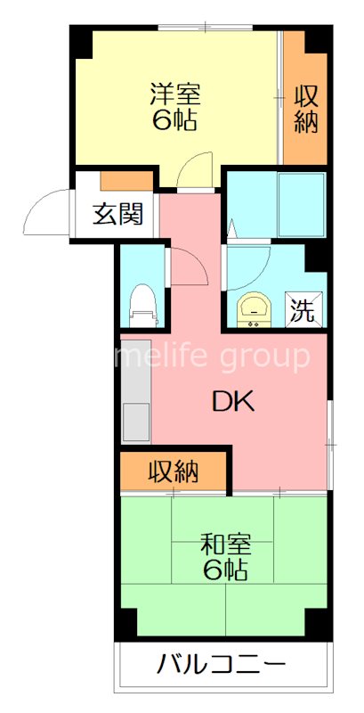 コーポ川口 103号室 間取り