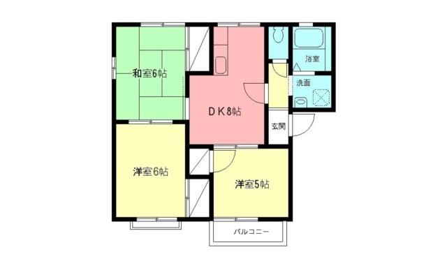 ブルーハイムＡ 201号室 間取り