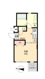 シャトーライフ平塚Ⅱ 103号室 間取り