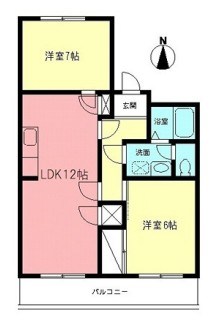 サニーヒル石名坂 202号室 間取り