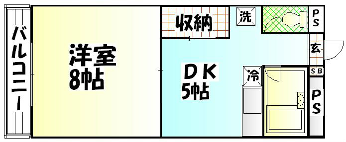 青木ビル 306号室 間取り