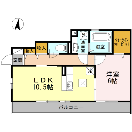 サンロイヤルⅢ 103号室 間取り