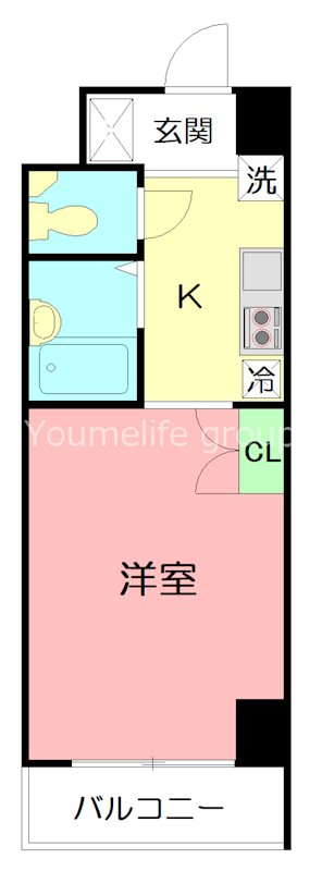 ラグゼナ本厚木 406号室 間取り