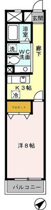 YGBL 202号室 間取り