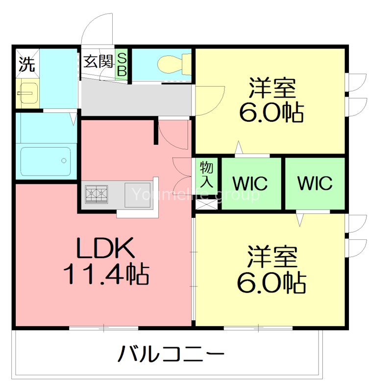 ベルデ鵠沼  203号室 間取り