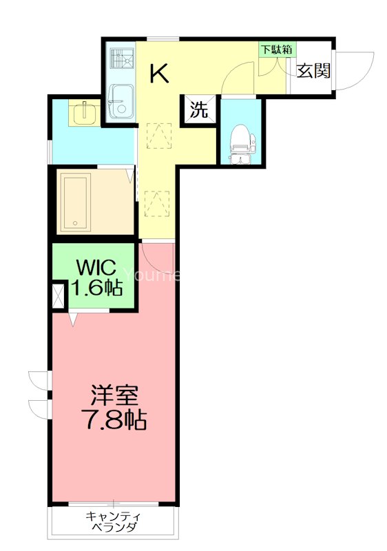 シンフォニアＳ 201号室 間取り