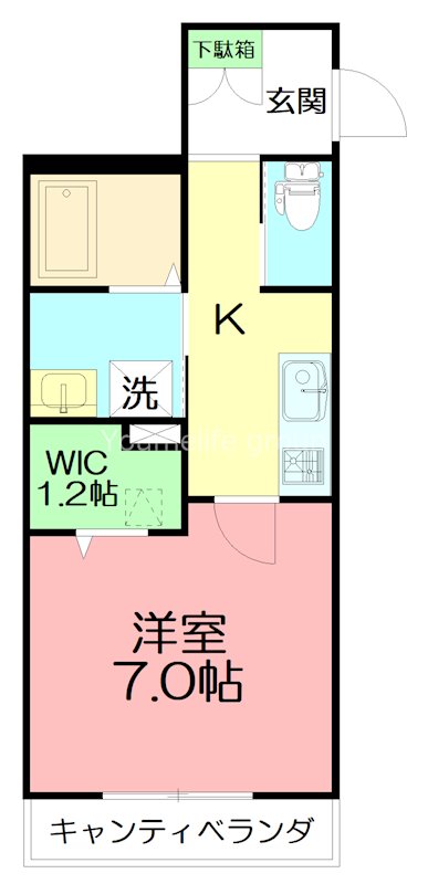 シンフォニアＳ 202号室 間取り