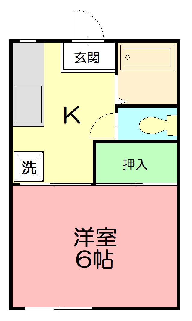 エスペラント 201号室 間取り