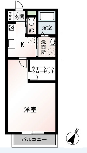 リーラ翠 106号室 間取り