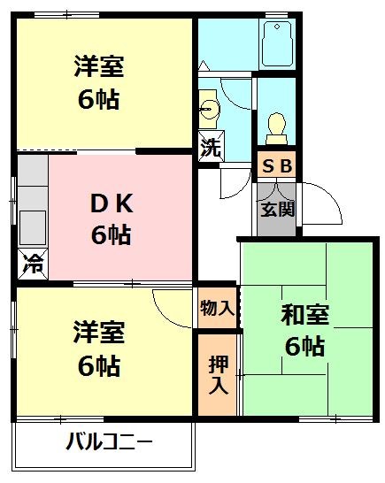フォーユー桜台参番館 201号室 間取り