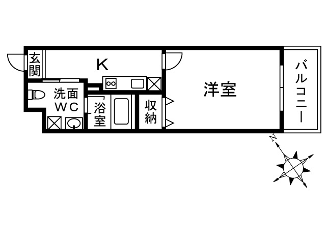 セルバ湘南 402号室 間取り