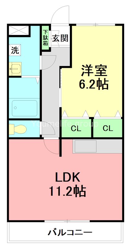 ガーデンコート元町 101号室 間取り