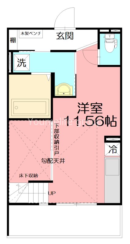 LAID BACK TERRACE(レイドバックテラス) S3号室 間取り